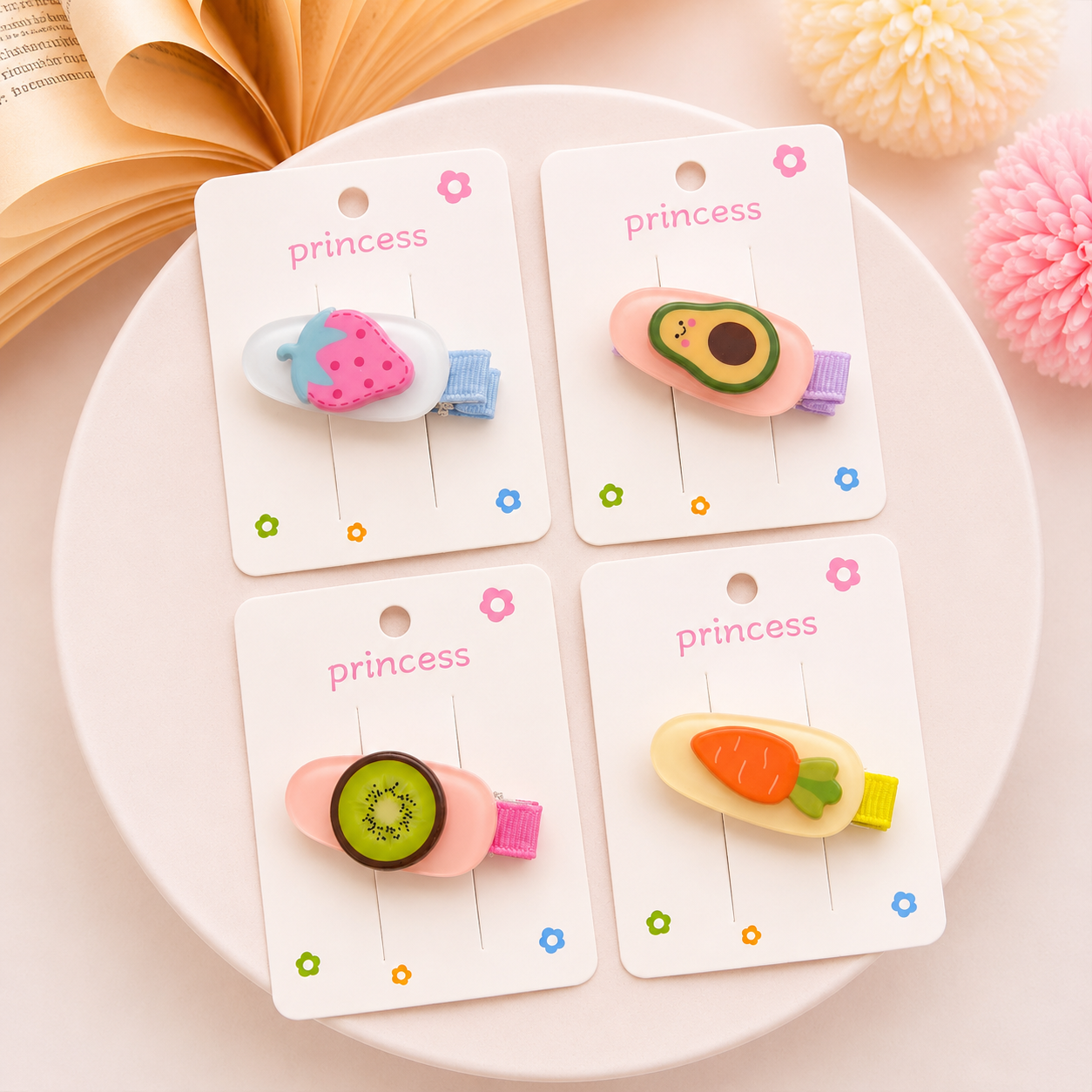 Fruits baby clips each one random designππππππ₯π₯