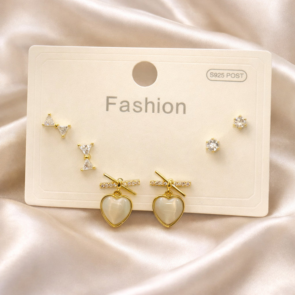 ANTI TARNISH BABY STUD NO: 4(Set of 3 pairs)