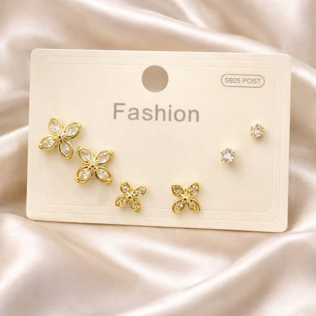 ANTI TARNISH BABY STUD NO: 3 (Set of 3 pairs)
