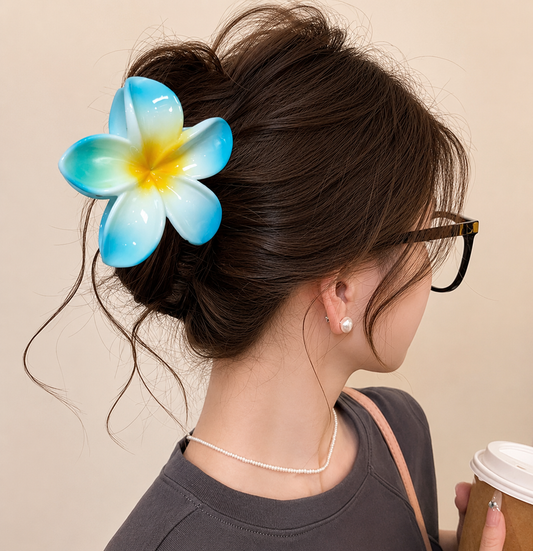 Women’s Plumeria Large Hair Claws (each one pc)