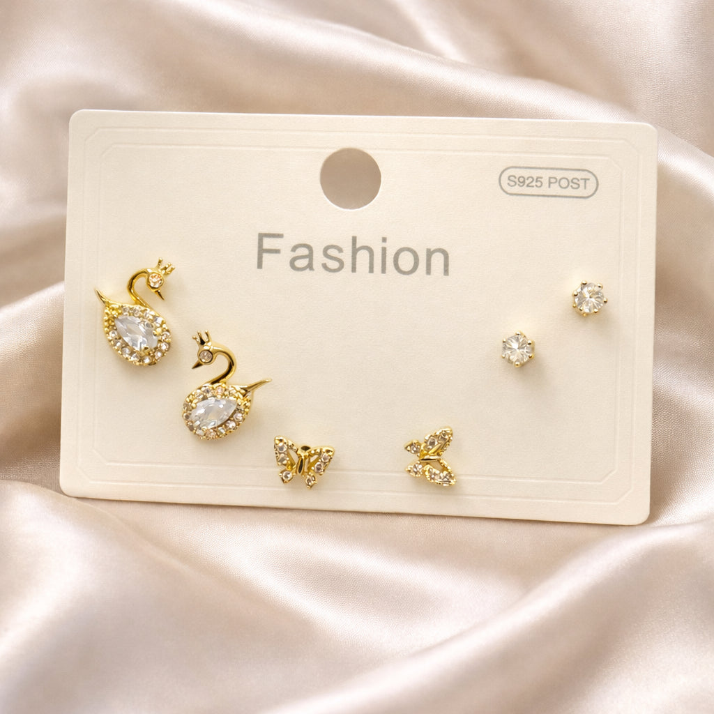 ANTI TARNISH BABY STUD NO: 7(Set of 3 pairs)