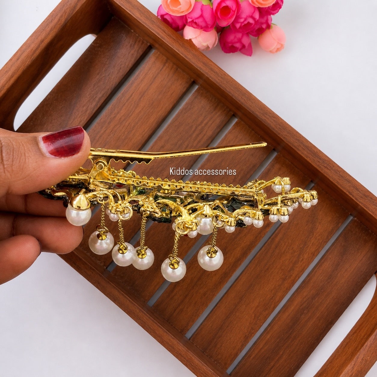 Glassy Butterfly Alligator Clip