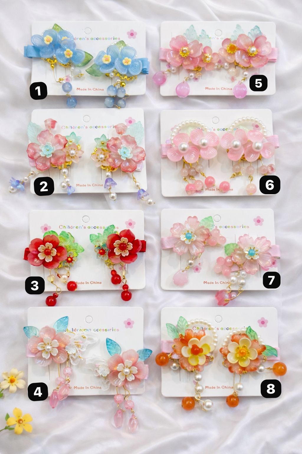 Korean Hanfu hair clips each one pair