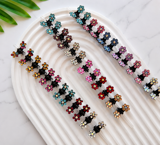 MC-5 Multi Colour Stone Mini Claw Set of 12pcs in One Strip.