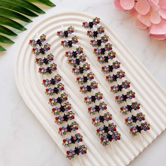 MC-6 Colourful Stone Claw Set of 12 pcs in One Strip.