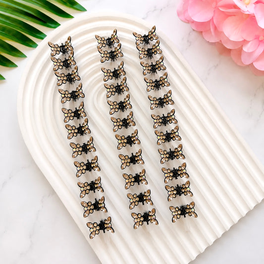 MC-2 Golden Stone 🦋 Claw [Set of 12 pcs] One Strip