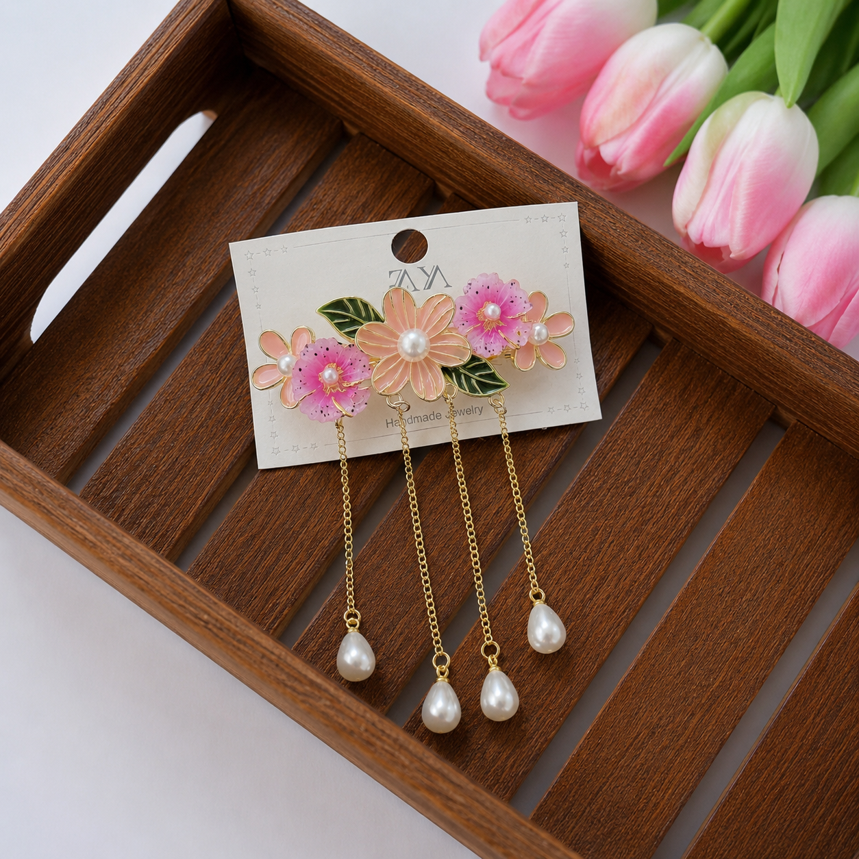 Aurora Flower Tassel CenterClip (Small Size)