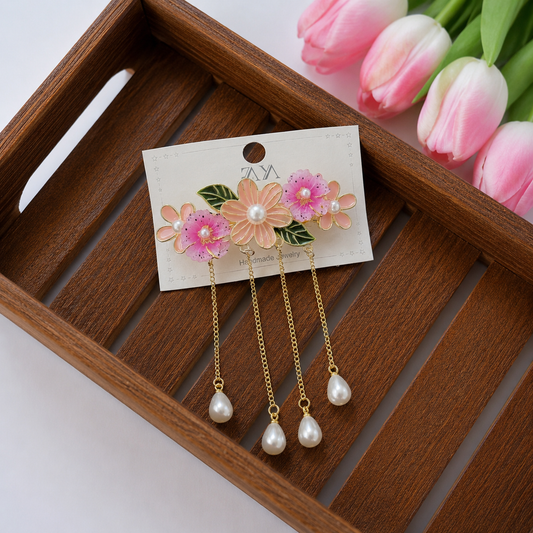 Aurora Flower Tassel CenterClip (Small Size)