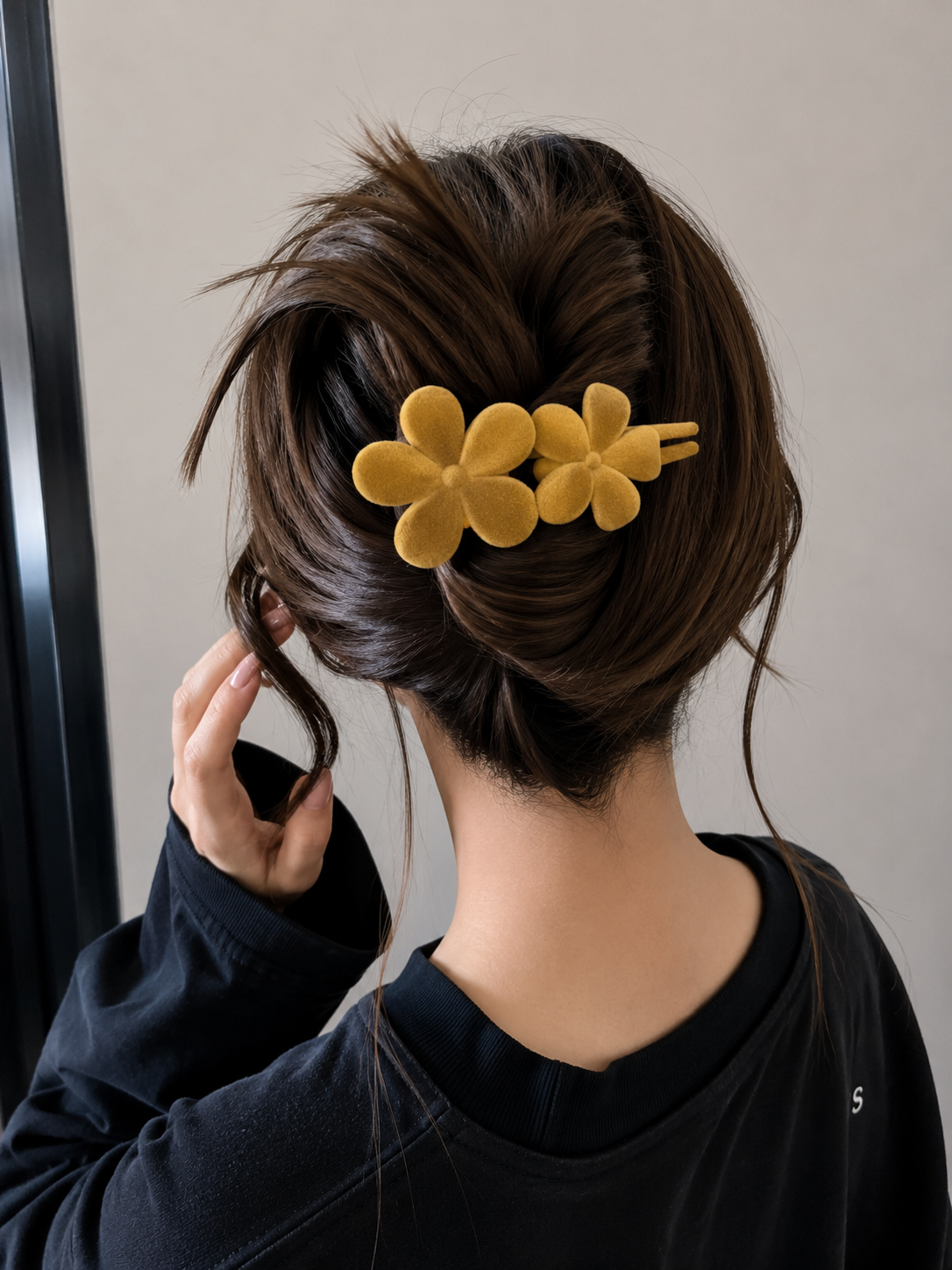 French Barrette Velvet touch Hair Claw (each one pc)