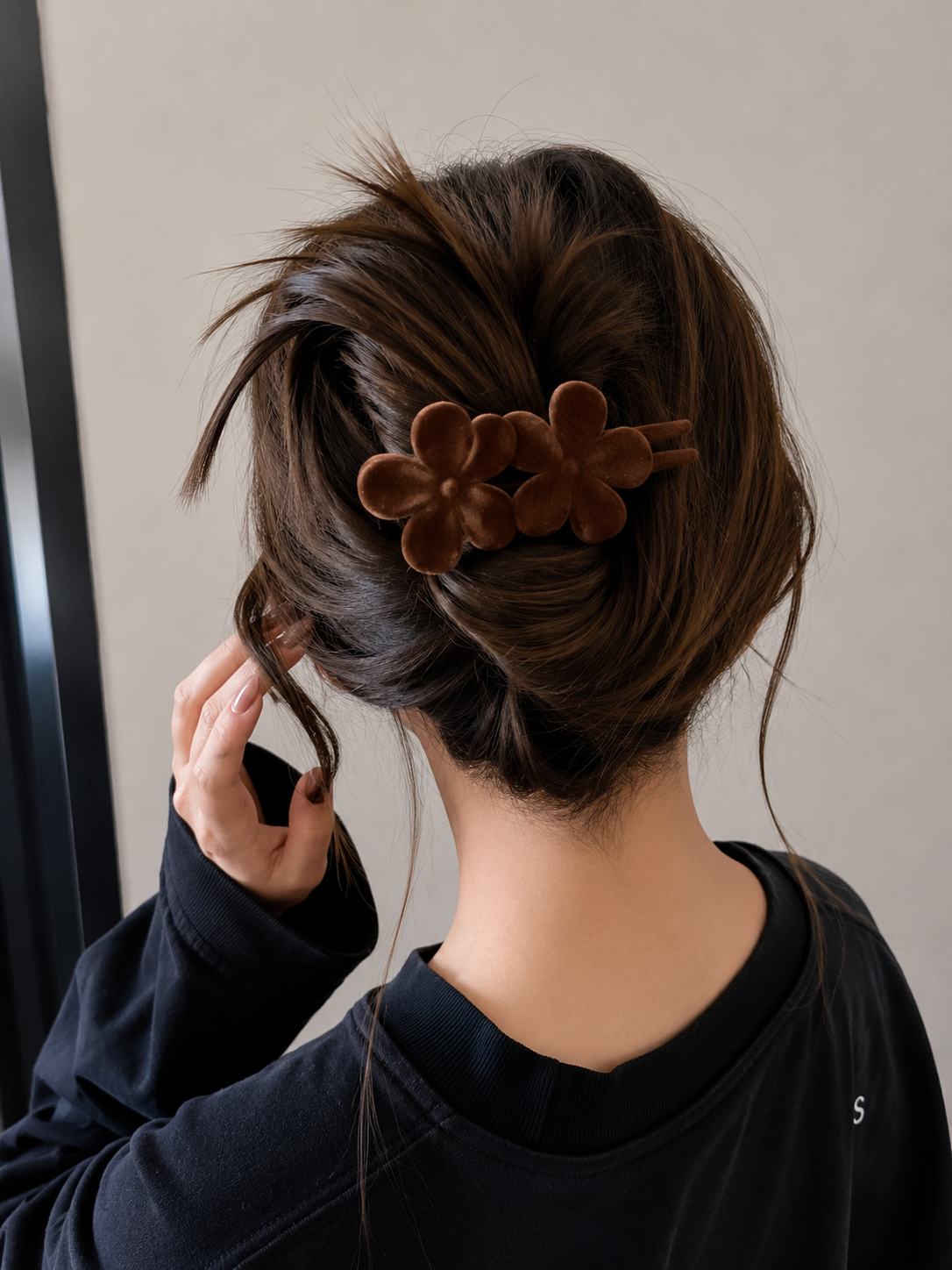 French Barrette Velvet touch Hair Claw (each one pc)