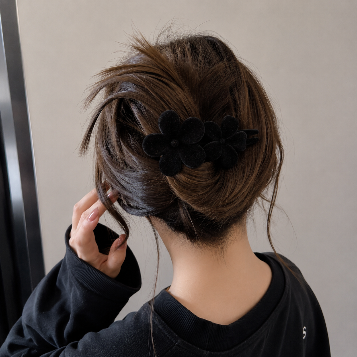 French Barrette Velvet touch Hair Claw (each one pc)