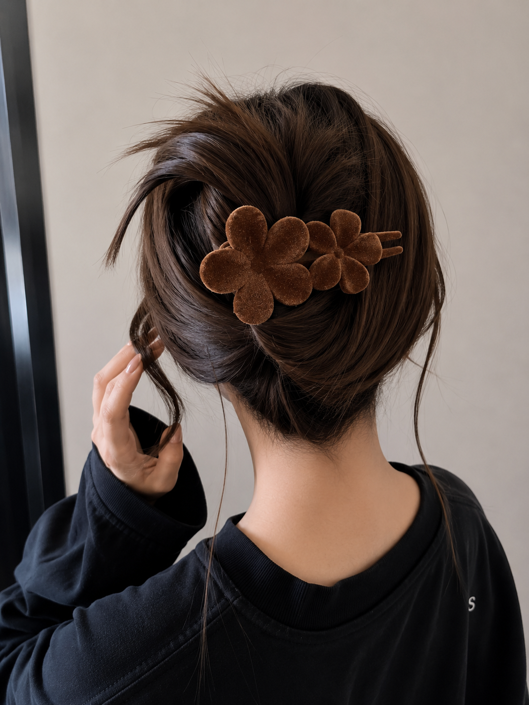 French Barrette Velvet touch Hair Claw (each one pc)