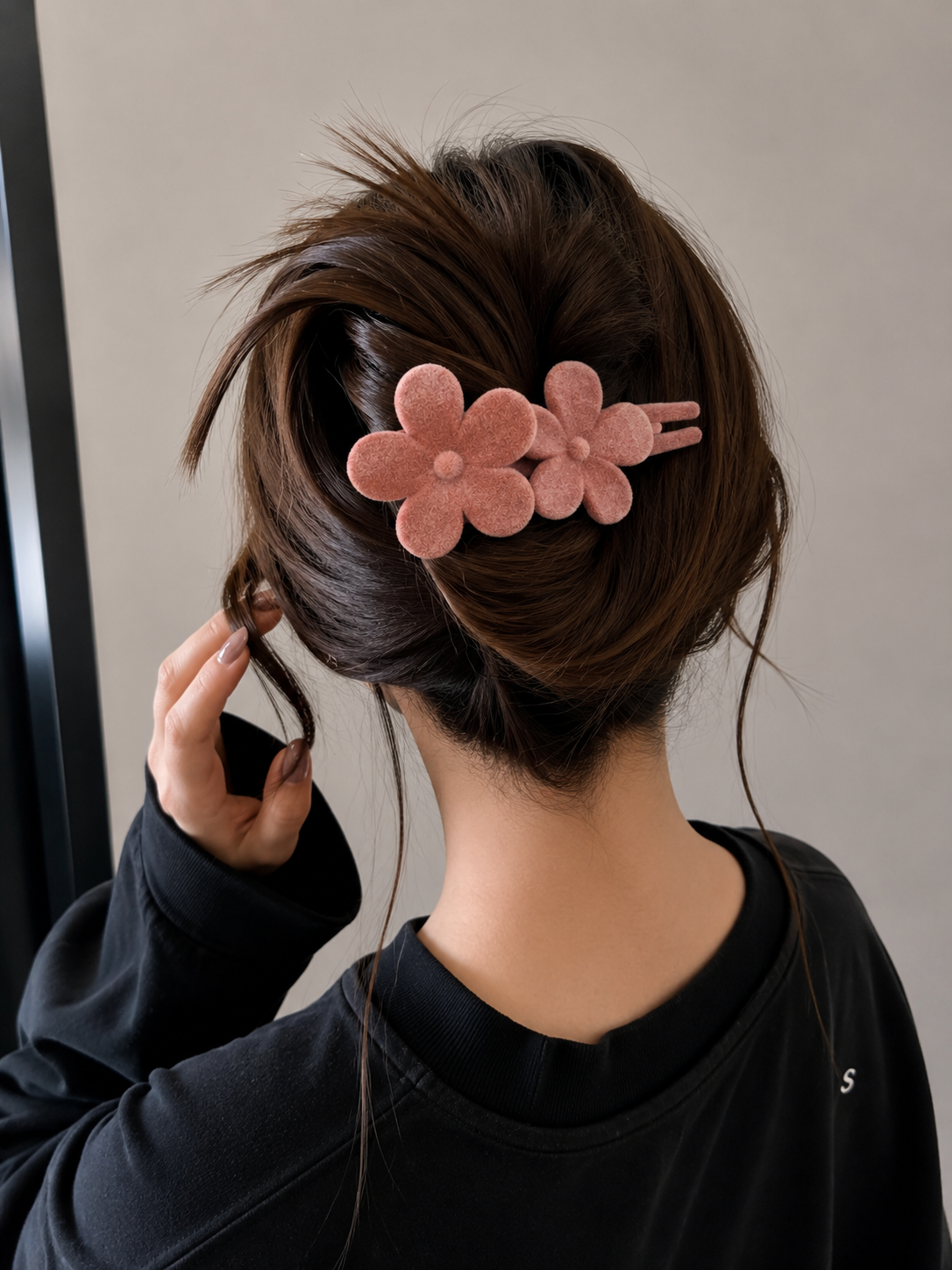 French Barrette Velvet touch Hair Claw (each one pc)