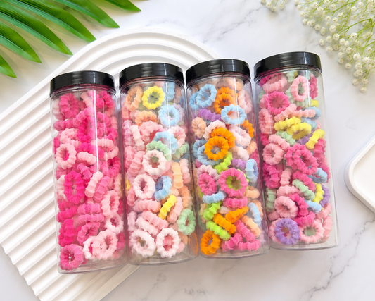 🌈Super Soft Mini baby bands (Each one Jar )