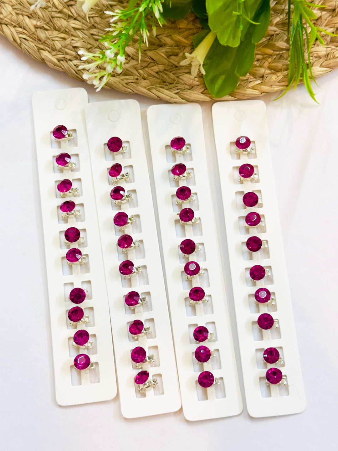 Dark Pink Stone each one strip